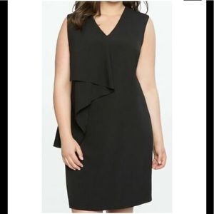 Eloquii NWT Black Sleeveless Asymmetrical Dress 16